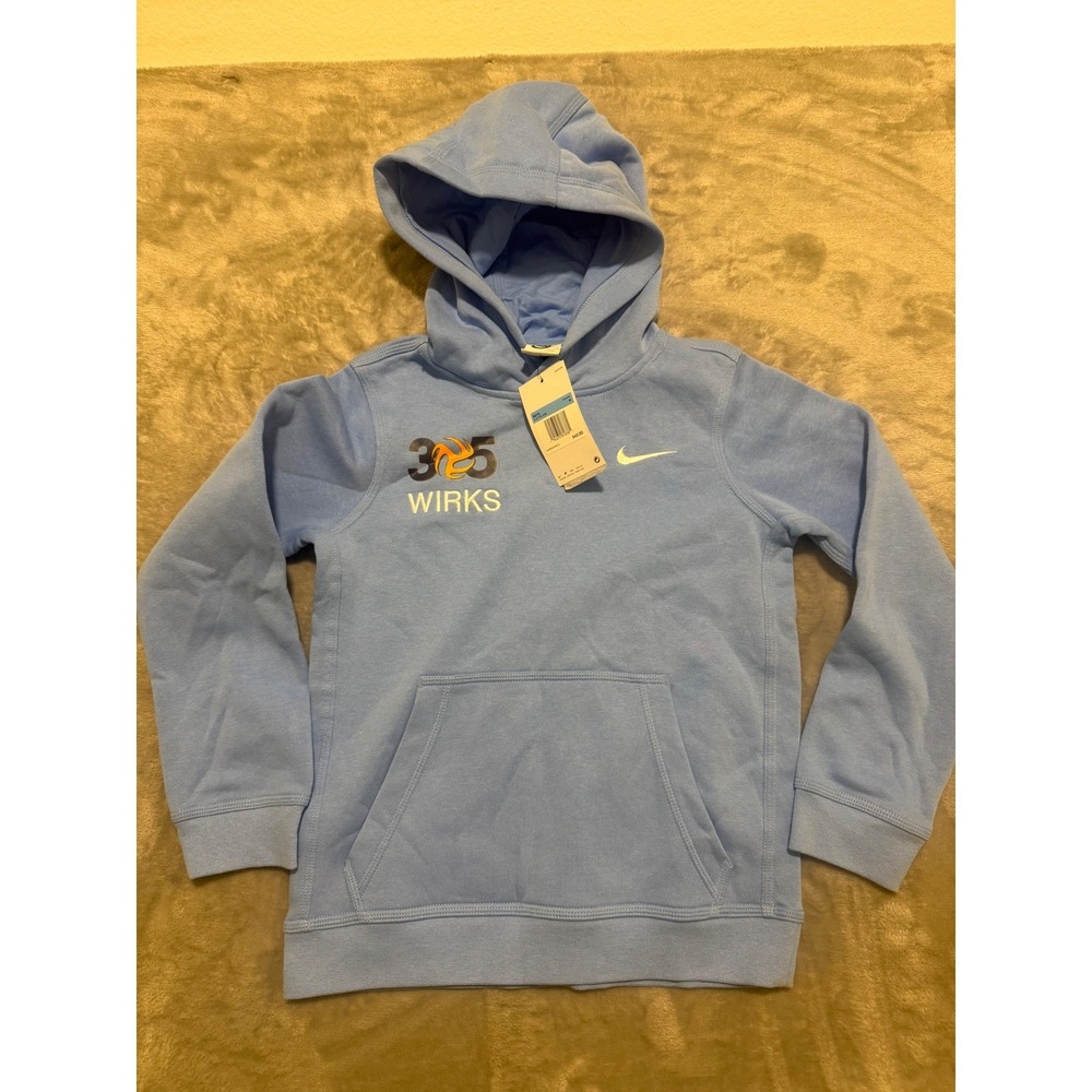 Nike Hoodie Boys Medium Blue 305 Wirks Training Pullover CJ1773-448